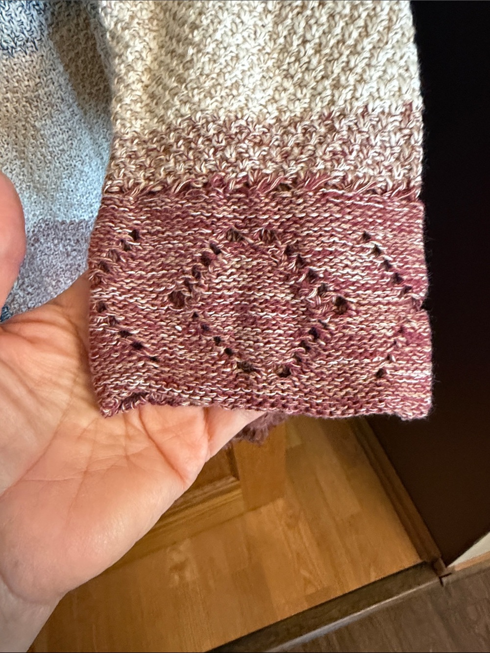 Natural Reflections L Gradient Open-Front Cardigan Sweater NWOT - Picture 2 of 6